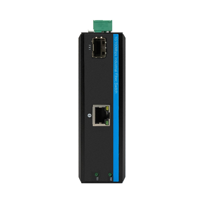 Dış POE anahtarı Hızlı Ethernet 2 port 10/100Mbps 1 RJ45+1 fiber sfp Fiber Media Converter