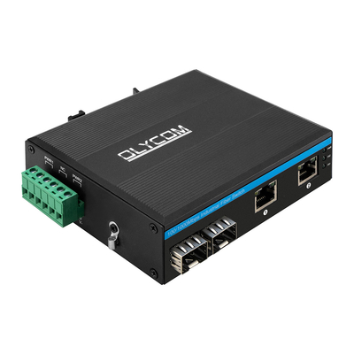 Gigabit Endüstriyel Ağ Değiştiricisi 100/1000M Fiber Ethernet Yönetilmeyen Din Rail DC24V