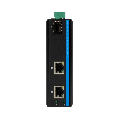 Mini Gigabit 2RJ45+SFP Poe Switch Optik Dış Fiber Medya Dönüştürücü