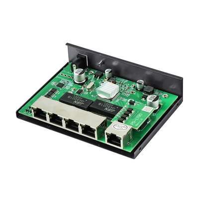 Olycom 4 Port Gigabit PoE Genişletici 4 Port PoE Değiştiricisi 60W Bütçe 100 Metre mesafe