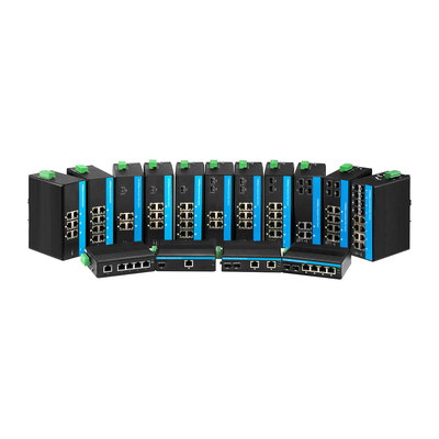 20 Port Gigabit Din Yönetilen Değiştirici Katmanı 2 4 SFP yuvaları Destek Halkası ERPS