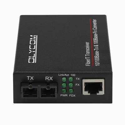 10/100mbps optik fiber medya alıcı 1310nm medya dönüştürücü MM 2km