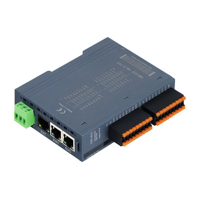 Endüstriyel Kontrol için 16DI+16DO ve 24VDC Güç Kaynağı ile 3 RJ45 Portlu Modbus-TCP/IP PLC IO Modülü