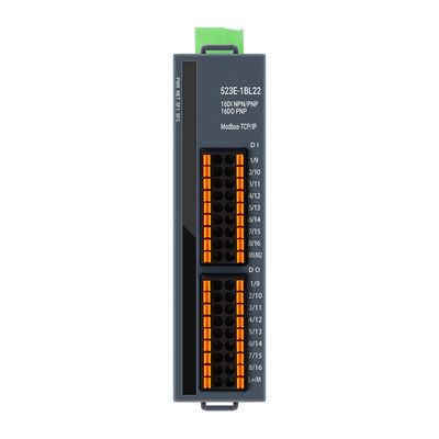Endüstriyel Kontrol için 16DI+16DO ve 24VDC Güç Kaynağı ile 3 RJ45 Portlu Modbus-TCP/IP PLC IO Modülü