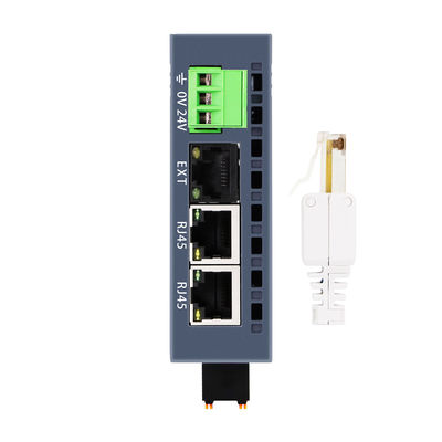 Endüstriyel Kontrol için 16DI+16DO ve 24VDC Güç Kaynağı ile 3 RJ45 Portlu Modbus-TCP/IP PLC IO Modülü
