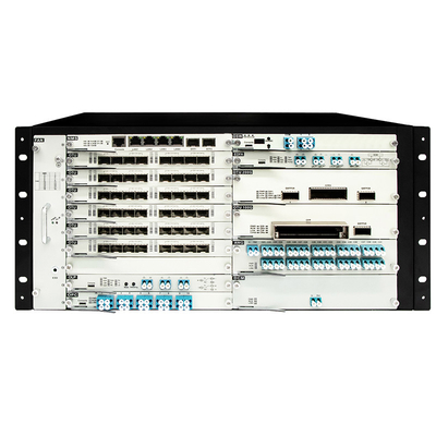 OTN DWDM 5U Şasi 100G 200G 400G iletim için 20 servis yuvası Çift güç girişi