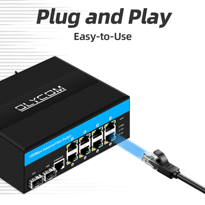 10port Gigabit 10/100/1000mbps L2 2 Sfp ile Yönetilen POE Değiştiricisi Açık Hava için