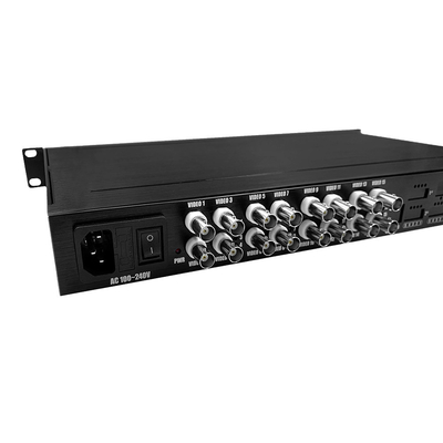 HD 1080P AHD CVI TVI Fiber Video Dijital Optik Dönüştürücü 16 Port AC 220V Giriş