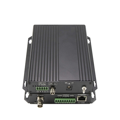 Analog Video Bidi Veri RS232/RS422 10/100M Ethernet Üzerine Fiber Dönüştürücü DC5V