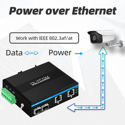 4 POE Bağlantı Noktası Gigabit Ağ Ethernet Mini POE Anahtarı 48v Yönetilmeyen