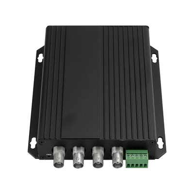 4 Port BNC Video RS485 Veriler Dijital Optik Dönüştürücü 720P Rack Montajlı DC5V