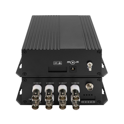 8 Port Analog Dijital Fiber Optik Dönüştürücü CCTV İzleme Koaksiyel Video DC5V
