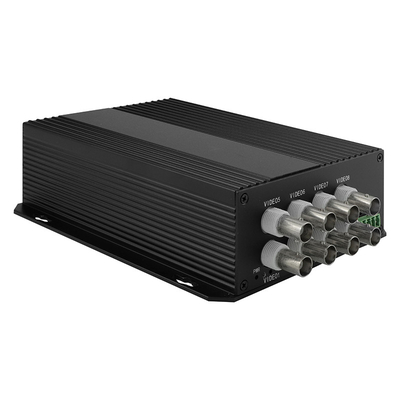 CCTV Analog Video Veri Optik Dönüştürücü SECAM Uyumlu 8 Port SC/ST/FC Fiber