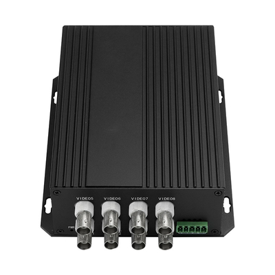 CCTV Analog Video Veri Optik Dönüştürücü SECAM Uyumlu 8 Port SC/ST/FC Fiber