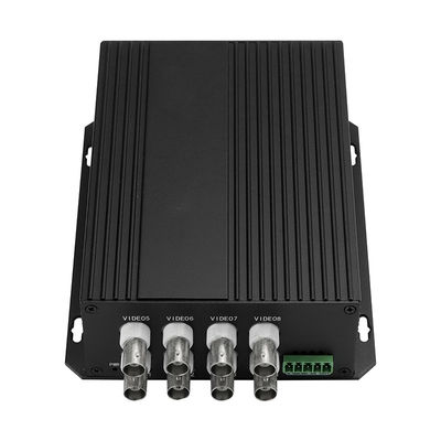 CCTV Video Veri Optik Dönüştürücü 8 Port SECAM Uyumlu SC/ST/FC Fiber CE