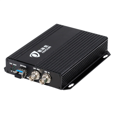 3G-SDI Video Optik Göndericisi Alıcı 2 SDI Çıktısı DC12V SFP yuvası ile BNC Port