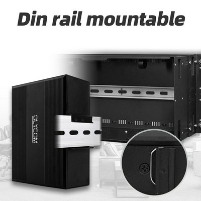 2.5G L2 Yönetilen Endüstriyel PoE Ağı Değiştirme Desteği ERPS MSTP Ring Din Rail