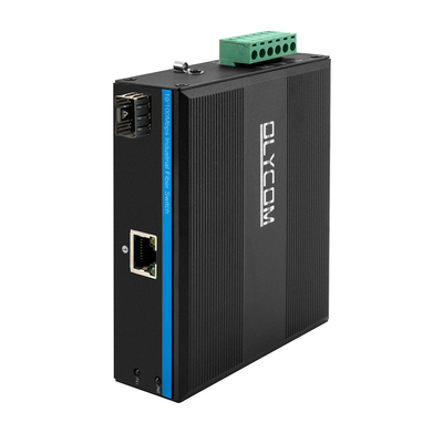 Mini 2 Port 10/100mpbs Fiber Media Converter 1RJ45+1SFP LC Ethernet Switch ile Dış Kullanım için
