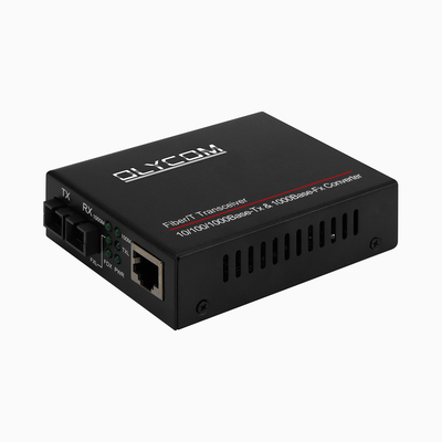 10/100/1000M Tek fiber duplex SC Bağlantısı 80KM Fiber Media Converter optik fiber to RJ45 converter