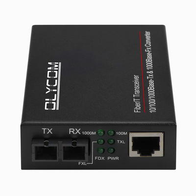 10/100/1000M Tek fiber duplex SC Bağlantısı 80KM Fiber Media Converter optik fiber to RJ45 converter