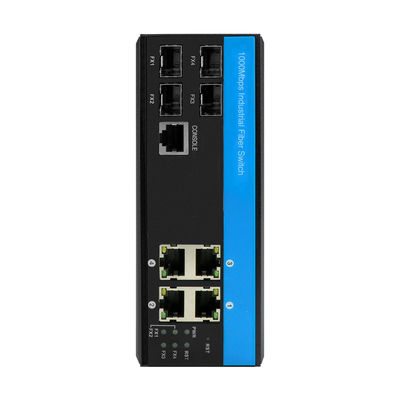 12V/24V/48VDC Geniş Voltaj Girişli, Zorlu Dış Ortamlar İçin 8 Port Gigabit L2 Yönetilebilir Endüstriyel Fiber Anahtar