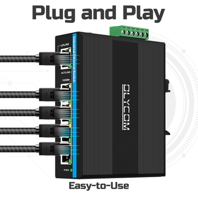 Gigabit Ağı 120W DC12V/DC24V/DC48V Giriş Yönetilmemiş