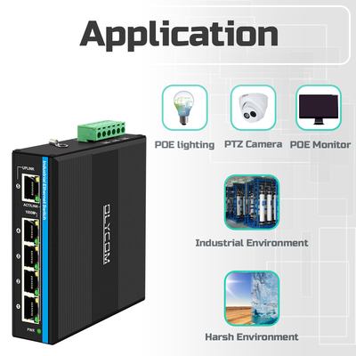 Gigabit Ağı 120W DC12V/DC24V/DC48V Giriş Yönetilmemiş