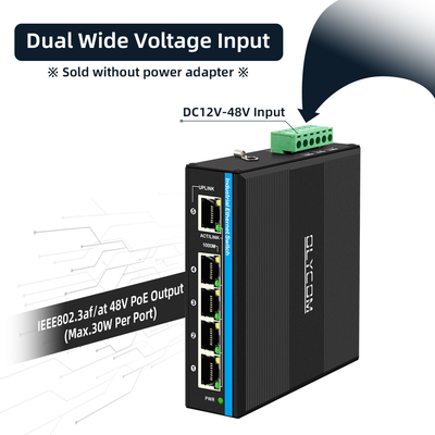Gigabit Ağı 120W DC12V/DC24V/DC48V Giriş Yönetilmemiş