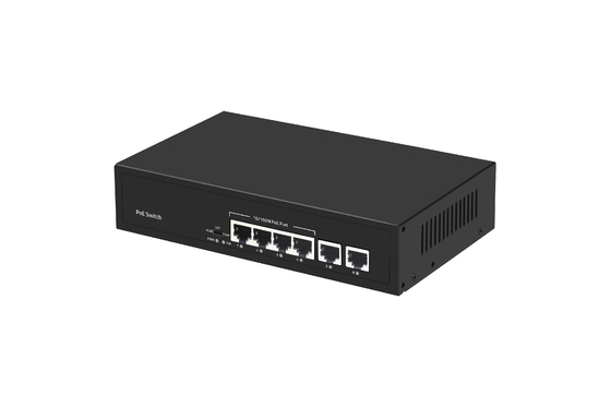 6 portlu POE ağı 100Mbps ile 48V anahtarı Portlar IEEE 802.3 ağ anahtarı