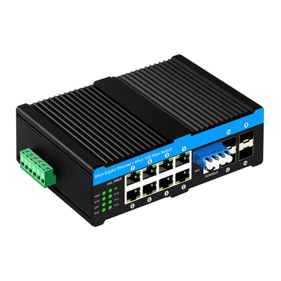 4*10G Sfp Portları+8*10/100/1000mbps 12 Port Yönetilen 10G Optik Bypass Poe Switch