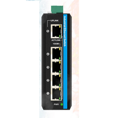5 Port Gigabit WEB Yönetilen Değiştirme 100/1000M Ağ Değiştirme RSTP 802.1Q IP40 Rated