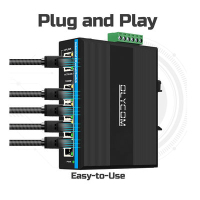 5 Port Gigabit WEB Yönetilen Değiştirme 100/1000M Ağ Değiştirme RSTP 802.1Q IP40 Rated