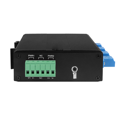 OM-FBS-44-SLC Optik Bypass Birimi Tek Modlu LC Bağlantısı 12V 24V 48V Din Montajlı