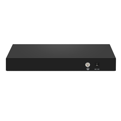 8 Port 10G Fiber Switch 1G 2.5G Uyumlu Yönetilmemiş DC12V Giriş Realtek Temelli