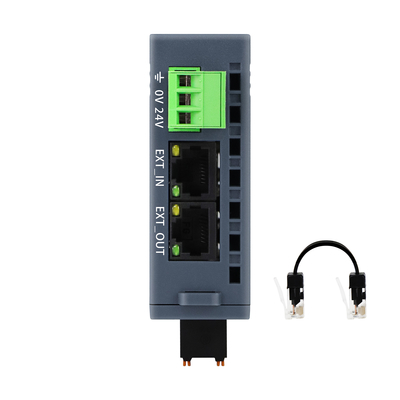 EtherCAT otobüs PLC IO Modülü Uzak EtherCAT genişletilebilir birleştirici 16DI+16DO Din-rail I/O Modülü