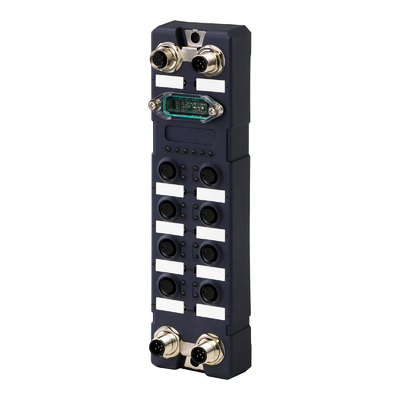 Güçlü IP67 Su geçirmez 8 Port Gigabit Endüstriyel Ethernet Değiştirici Yönetilen M12 Demiryolu Ethernet Değiştirici