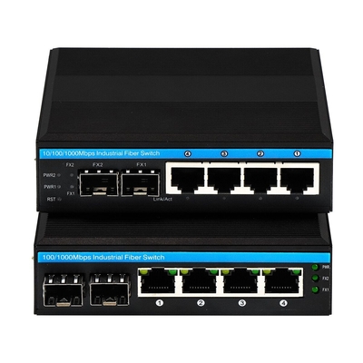 Gigabit ERPS Yönetilen Ethernet Değiştiricisi 2SFP+4RJ45 PoE Çıktısı ile Din-rail Ağ Değiştiricisi