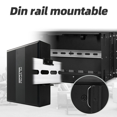 5 Portlu Endüstriyel Poe Ağı Değiştiricisi DC12/24/48V Giriş 1SFP+4RJ45 Gigabit Ethernet Değiştiricisi