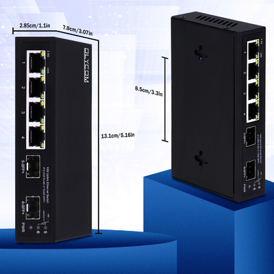 10G Ethernet anahtarı yönetilmemiş 4 portlu 2.5G Ethernet anahtarı 10G SFP+ portları ile