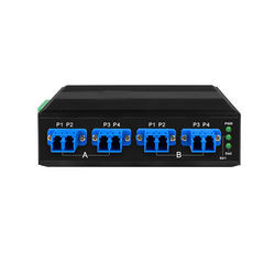 2*2B Endüstriyel Optik Bypass Switch LC/SC Bağlantısı SM/MM DC24/48V Giriş