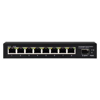 10G Ethernet Değiştiricisi Yönetilmeyen Ağ Değiştiricisi 8*2.5G RJ45+1*10G SFP Portları