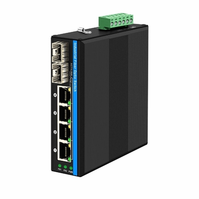 6 Port Gigiabit yönetilmemiş Ethernet Değiştiricisi Din ray ağ anahtarı DC12V/24V Giriş