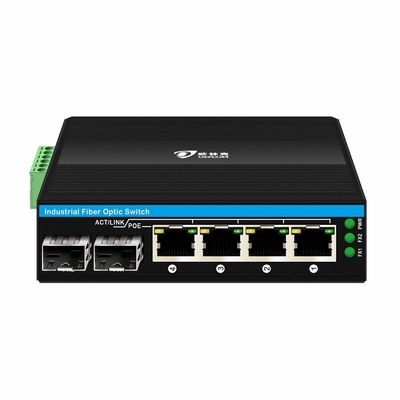6 Port Gigiabit yönetilmemiş Ethernet Değiştiricisi Din ray ağ anahtarı DC12V/24V Giriş