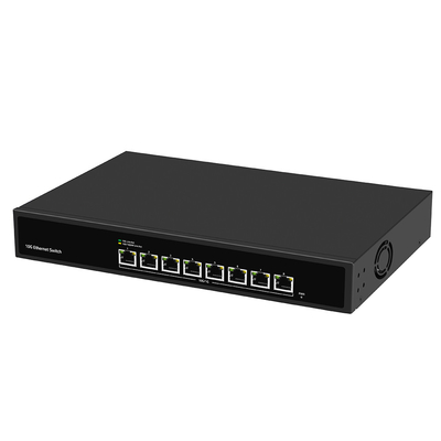 AC100V-240V güç girişi ve 1G/2.5G/5G uyumluluğu ile yönetilmeyen rak monteli 10G Ethernet anahtarı
