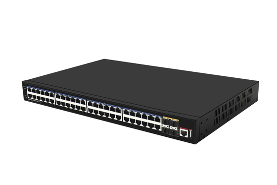 48 Port 10G Poe Değiştiricisi L3 Yönetilen Ethernet Değiştiricisi 48*Gigabit Poe Portları+4*10G Sfp+ Portları ile