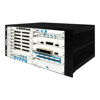 EDFA AWG yapılandırılabilir kartları ile 19" 5U OTN DWDM iletim ekipman sistemi