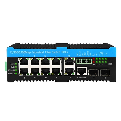 2.5G Endüstriyel Ethernet Değiştiricisi Din-Rail Poe Değiştiricisi Destek 90w L2 Yönetilen