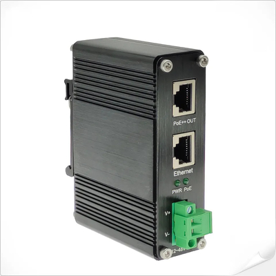 Endüstriyel 90W 802.3bt PoE++ Enjektor Gigabit DC12V DC24V DC48V Giriş Mini Boyut