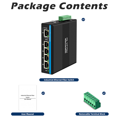 5 Port Gigabit Değiştirici E-Mard Sertifikalı Endüstriyel Ethernet Değiştirici