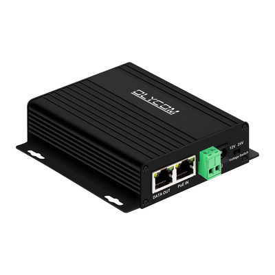 Güvenlik kameraları, kablosuz AP, erişim kontrol sistemleri için anahtarlanabilir DC12V/24V çıkışı olan Gigabit 30W PoE Splitter.